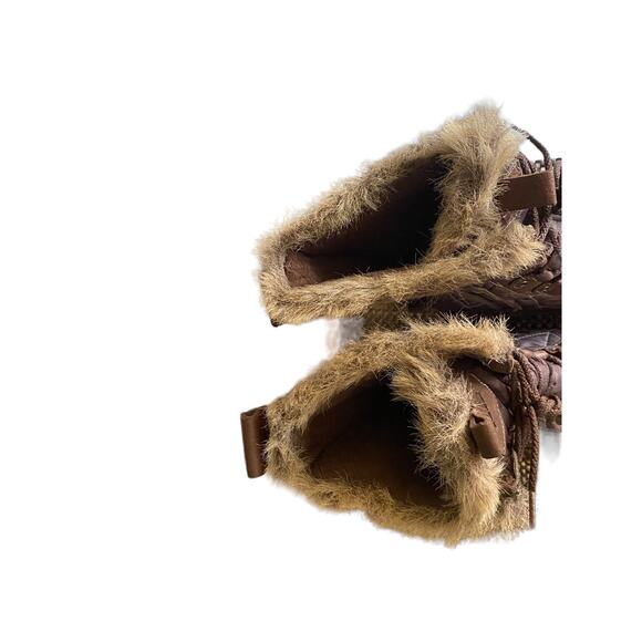 Teva Lenawee Waterproof Thinsulate Faux Fur Winter Snow Boots  Womens 5.5 Brown - Picture 7 of 12